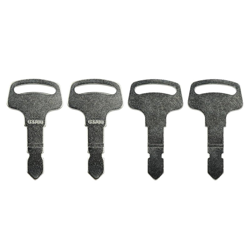 gradora 4PCS 15248-63700 Ignition Key Compatible with Ku-bota B Series Tractor Case & New Ho-lland 6C040-55432 6C040-55430 - Image 1